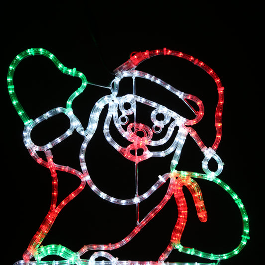 Utendørs julebelysning nissen i pipa