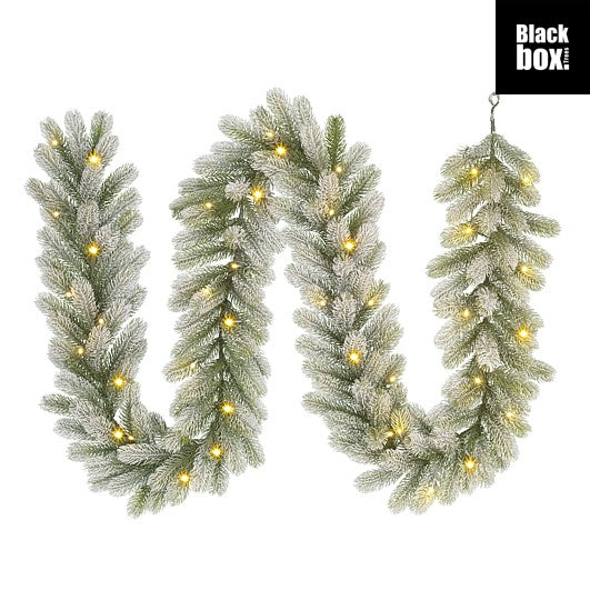 Girlander høy kvalitet falsk granbar LED lys julepynt