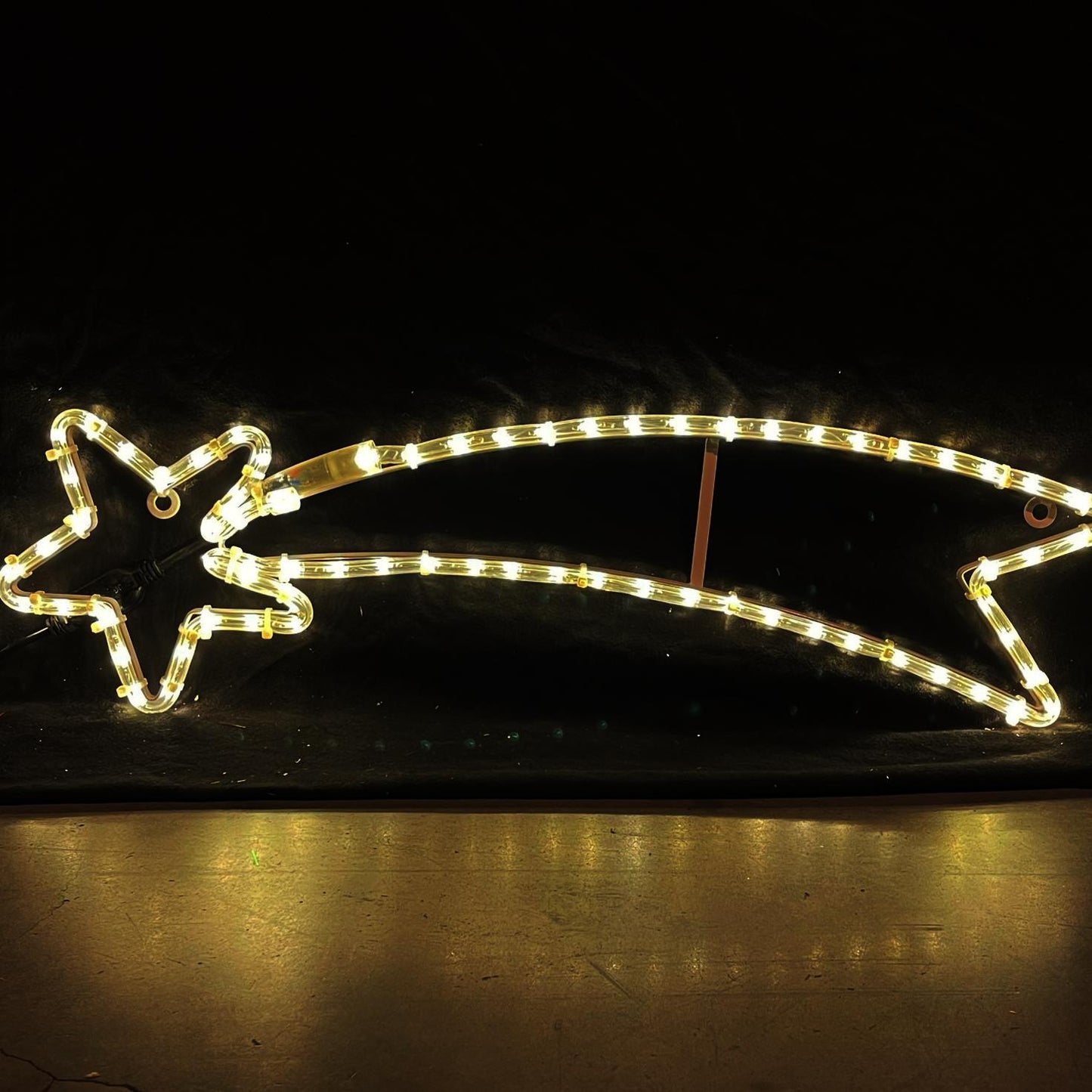 Stjerneskudd 68x21 cm varmhvit