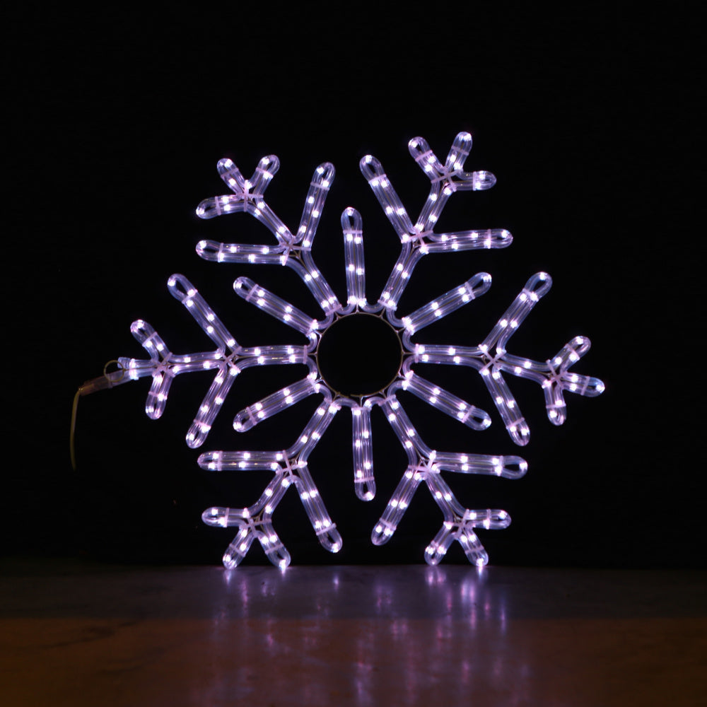 Snøfnugg 55x55 cm m/fjernkontroll og smart-LED
