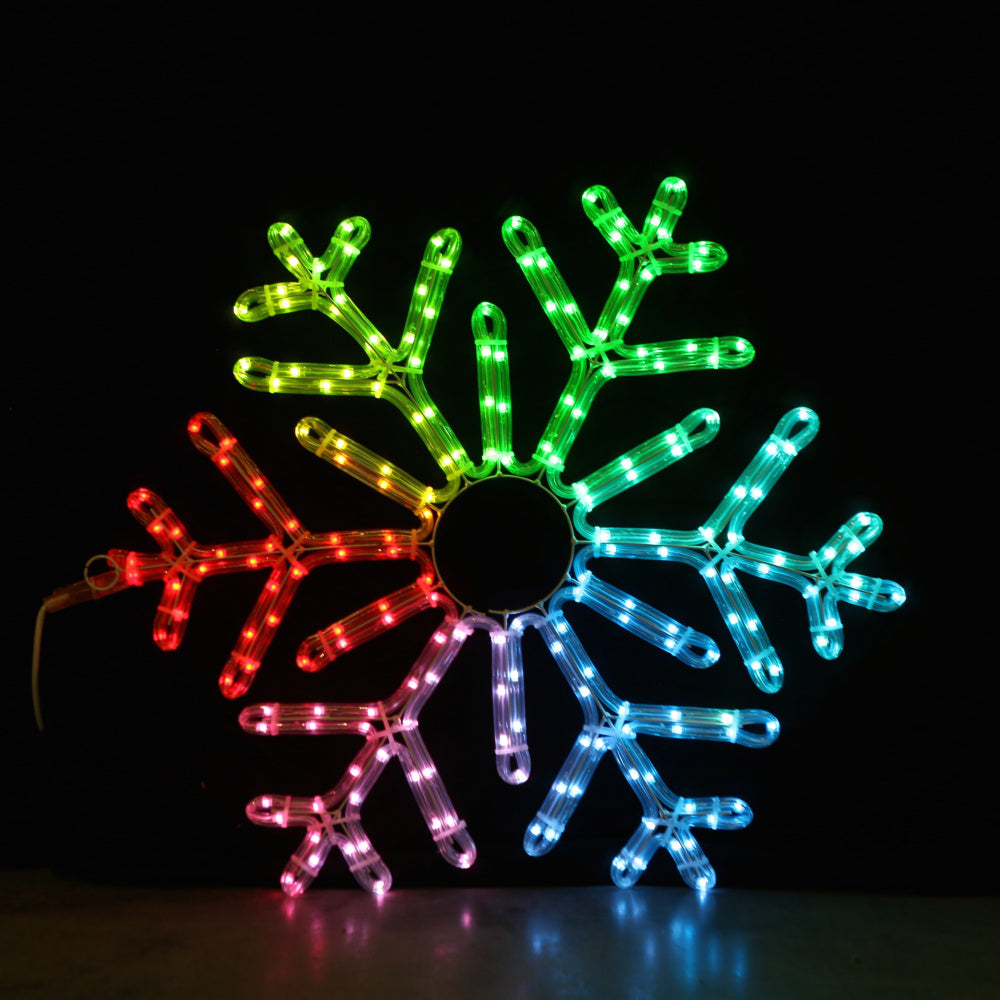 Snøfnugg 55x55 cm m/fjernkontroll og smart-LED