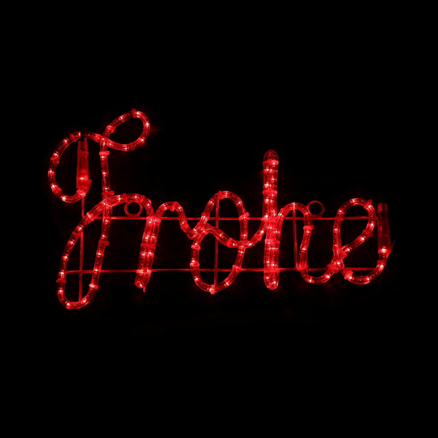 Frohe Weihnachten - LED figur 2D - tysk God Jul