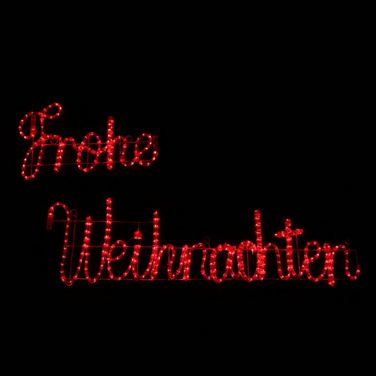 Frohe Weihnachten - LED figur - outdoor light - utendørs julebelysning