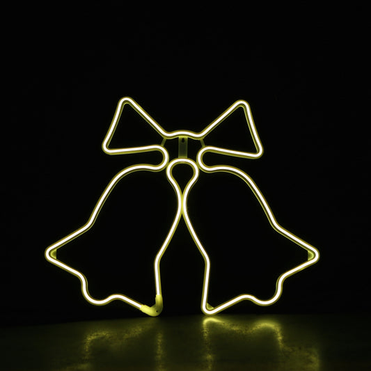 Bjelle- Neon varmhvit - 62x51cm