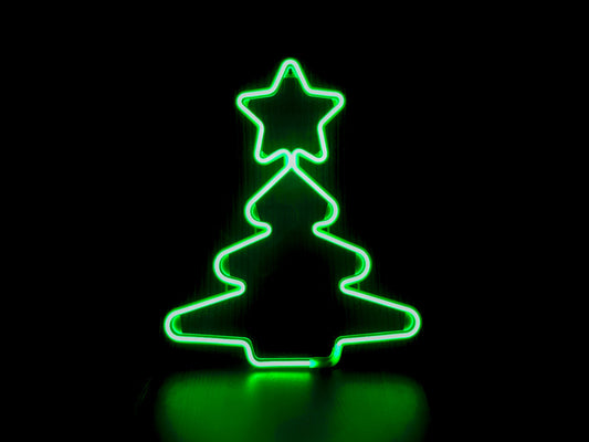 Juletre neon grønn 52x43 cm