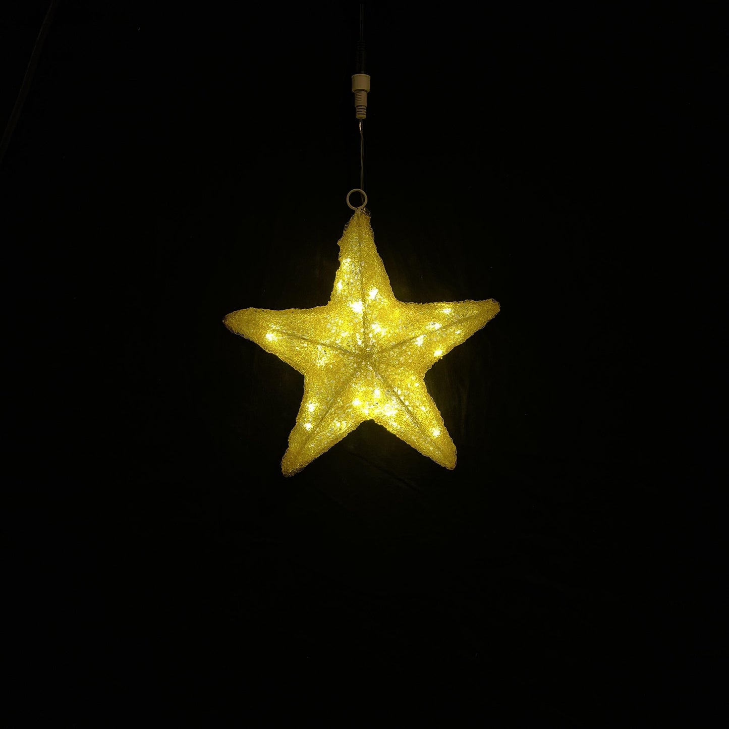 Stjerne 3D 36x32 cm varmhvit