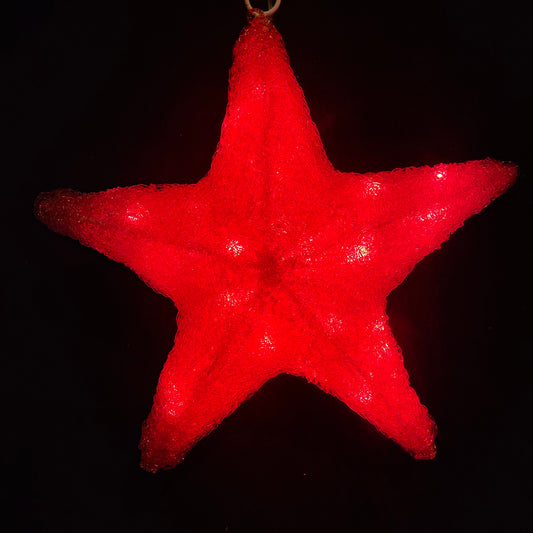 Stjerne 3D 36x32cm rød