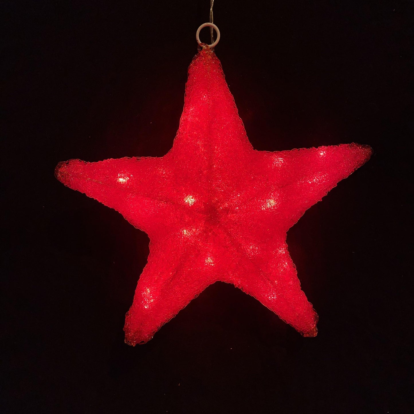 Stjerne 3D 36x32cm rød