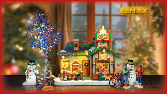 Lemax figurer og hus - startsett juleby