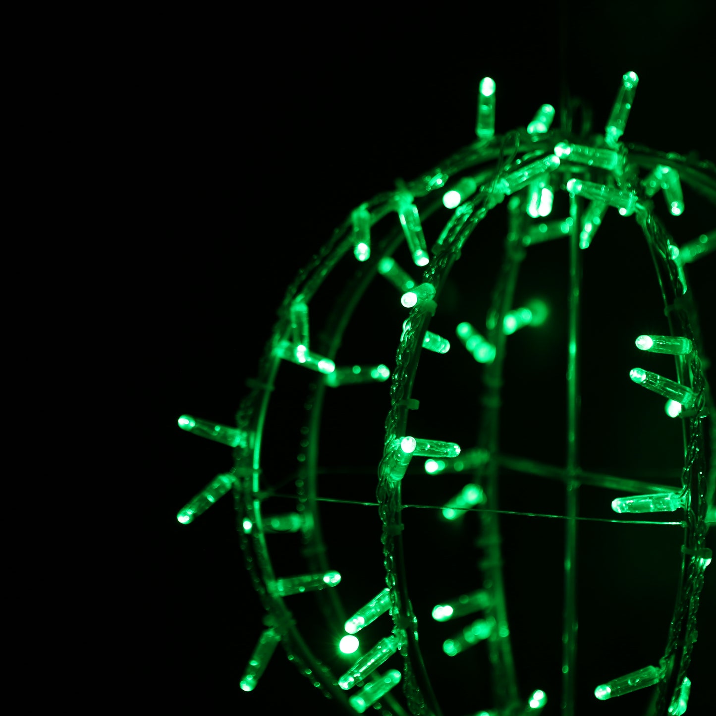 Julebelysning utendørs LED julekule grønn LED