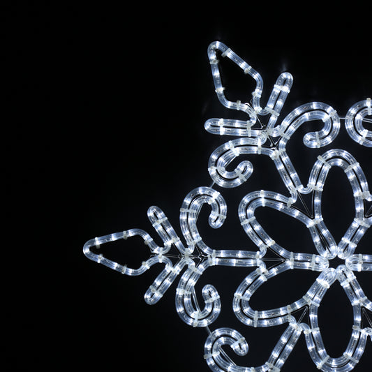 Snøkrystall LED figur kaldhvit