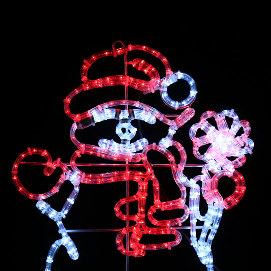 LED figur snømann julelys ute