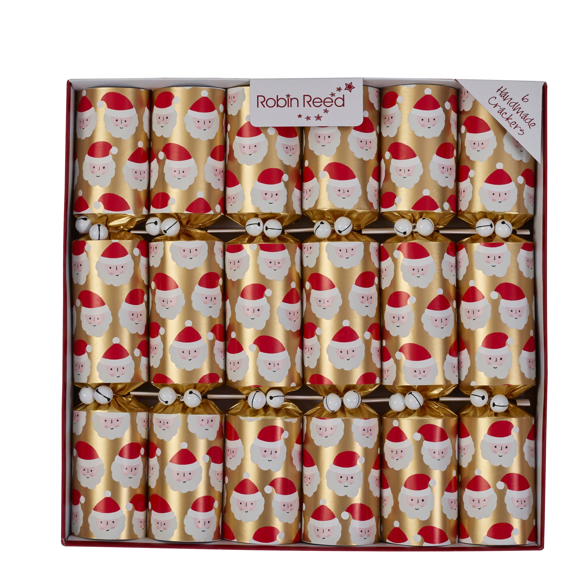 Smellbonbon julenisse - gull med julenissens hode