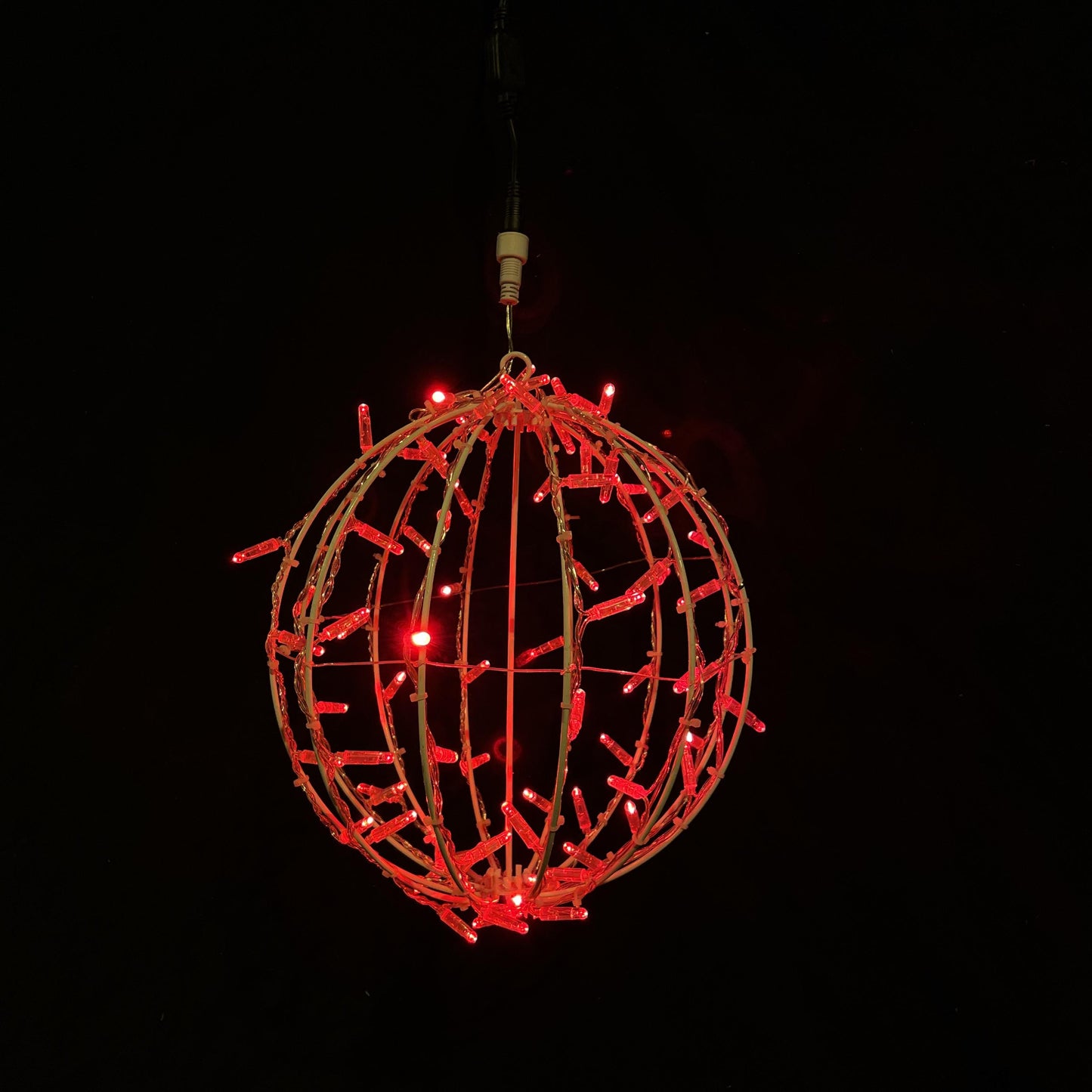 Lyskule 3D diameter 35cm rød
