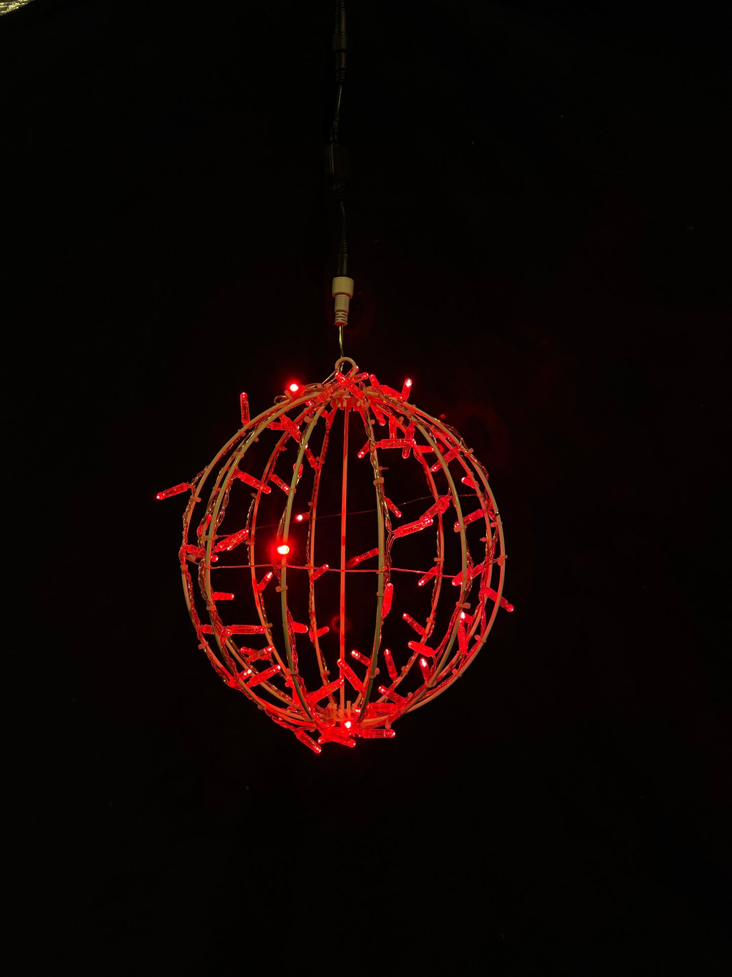 Lyskule 3D diameter 35cm rød