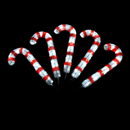 5 stk Sukkerstang oppkjørsel - H: 70cm D: 6cm