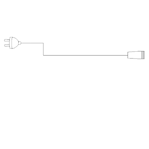 Strømledning til julebelysning 5 meter