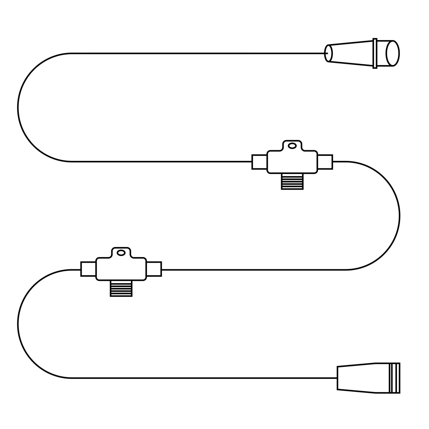 Koblingsledning 1,5 meter - forlenger mellom LED-figurer