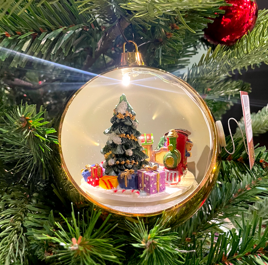Julekule - Juleby. Batteridrevet