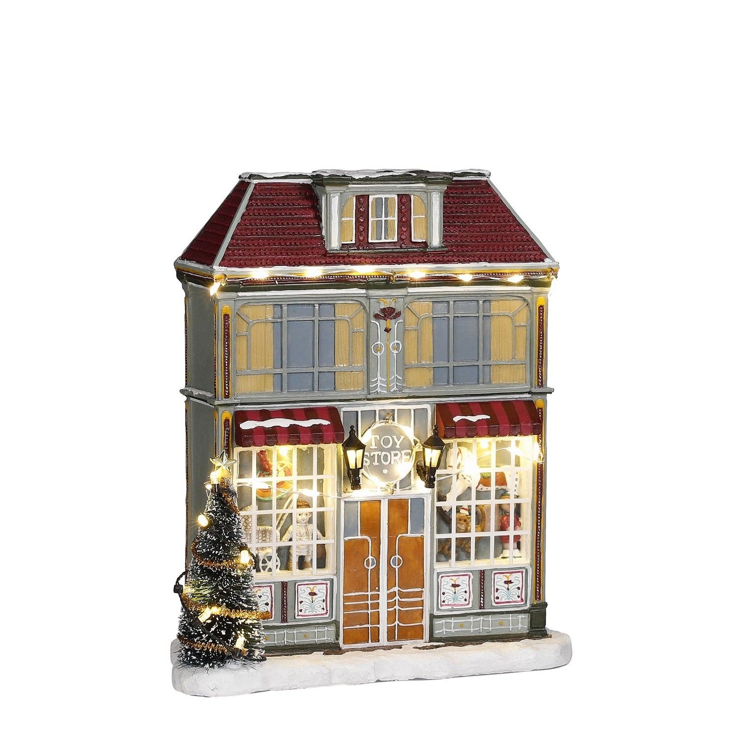 Leketøysbutikk - juleby - 20x9x23,5cm