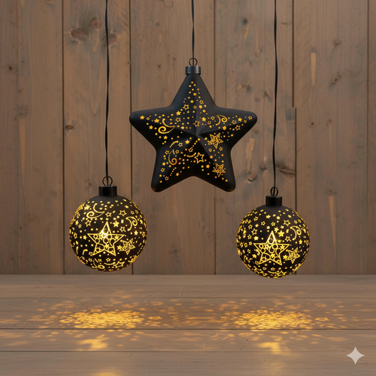 Sett - 3 hengende dekorgjenstander fra Coen Bakker