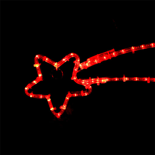 Stjerneskudd 68x21 cm rød