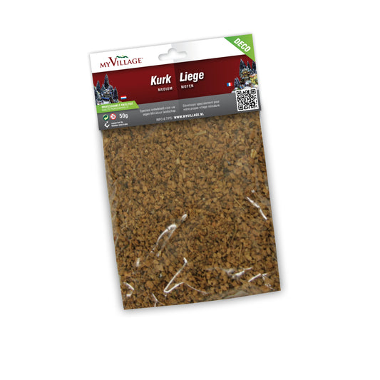 Kork til juleby - tilbehør til din julelandsby - 50g