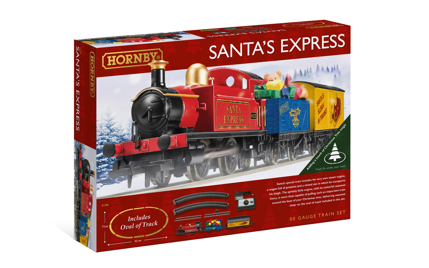 SANTA'S EXPRESS togsett til juleby eller juletreet ditt