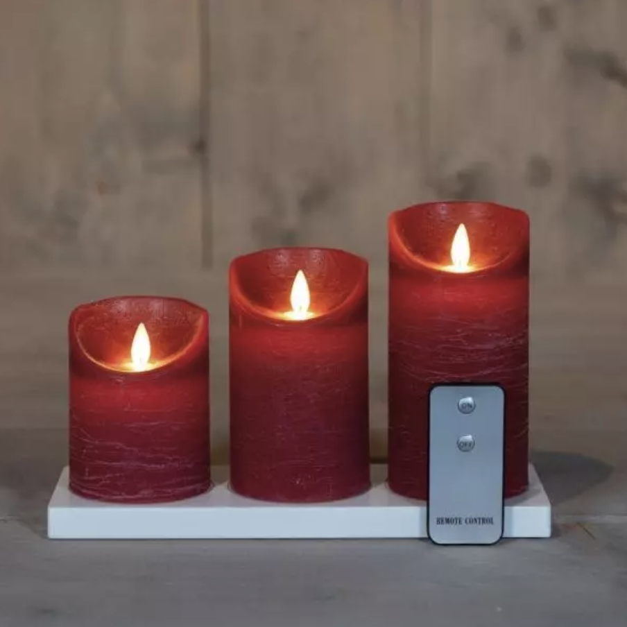 burgunder kubbelys med ladeplate