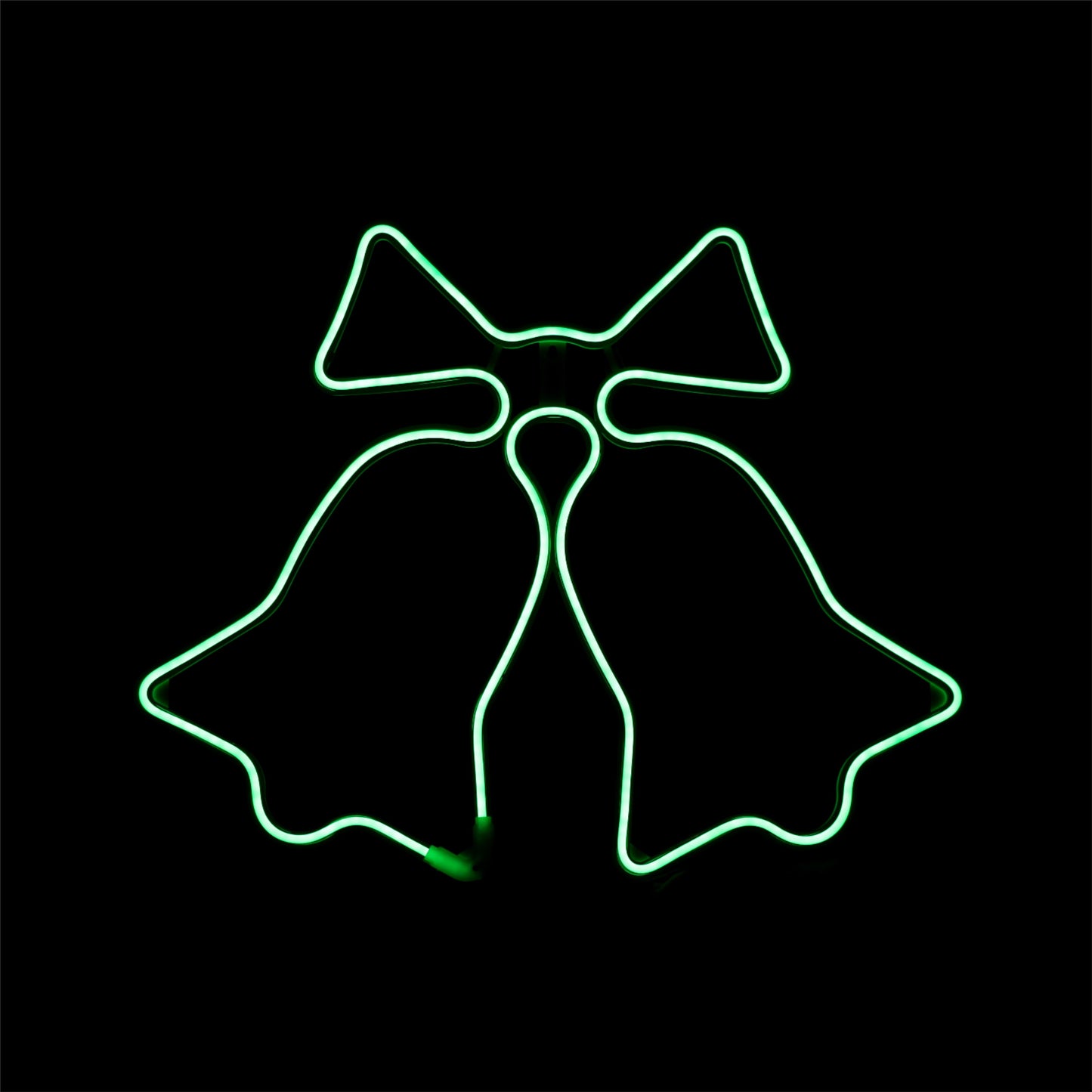 Bjelle- Neon grønn - 62x51cm - julelys