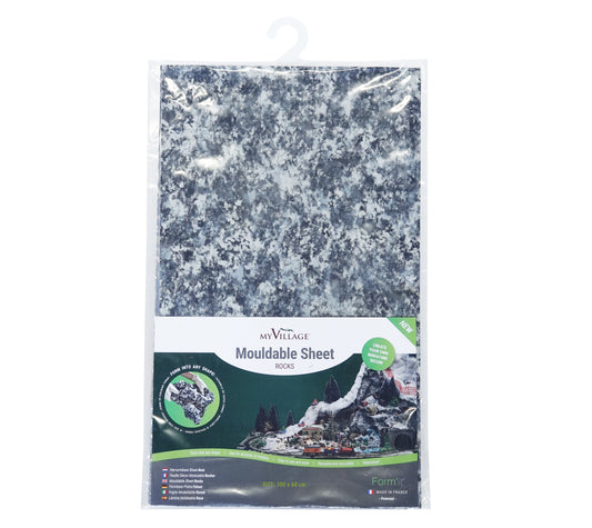 Steinbakgrunn du kan forme selv 100x60CM - tilbehør juleby