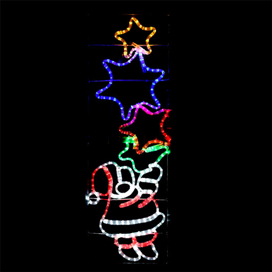 Julenisse utendørs LED figur