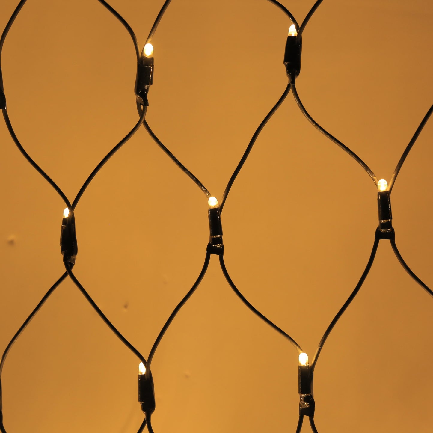5X5M Lysnett IP44 m/gummikabel og 1800 LED-pærer