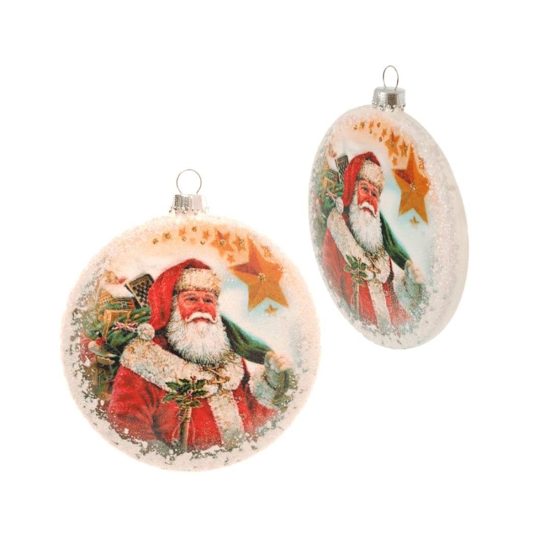 juletrepynt Julenissen disk (9 cm)