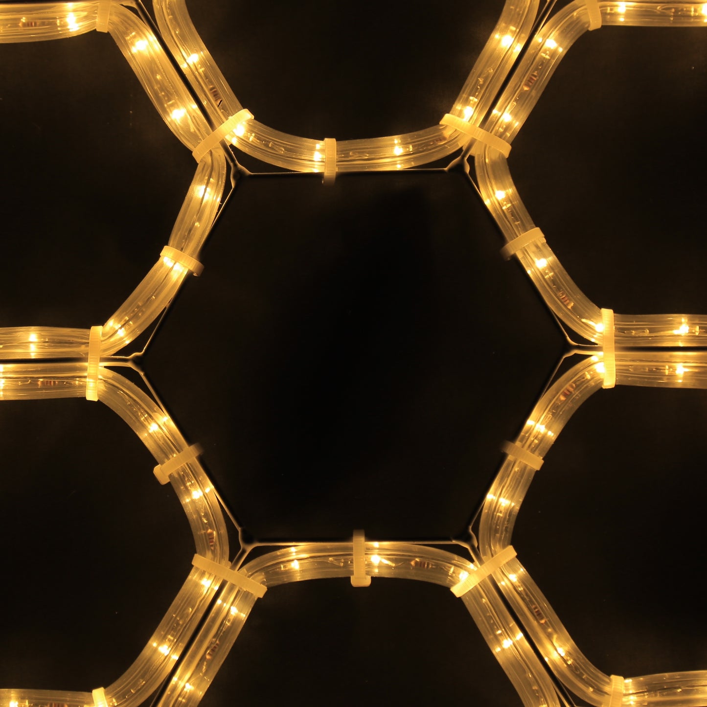 Snøfnugg 50x57 cm - statisk lys - varmhvit