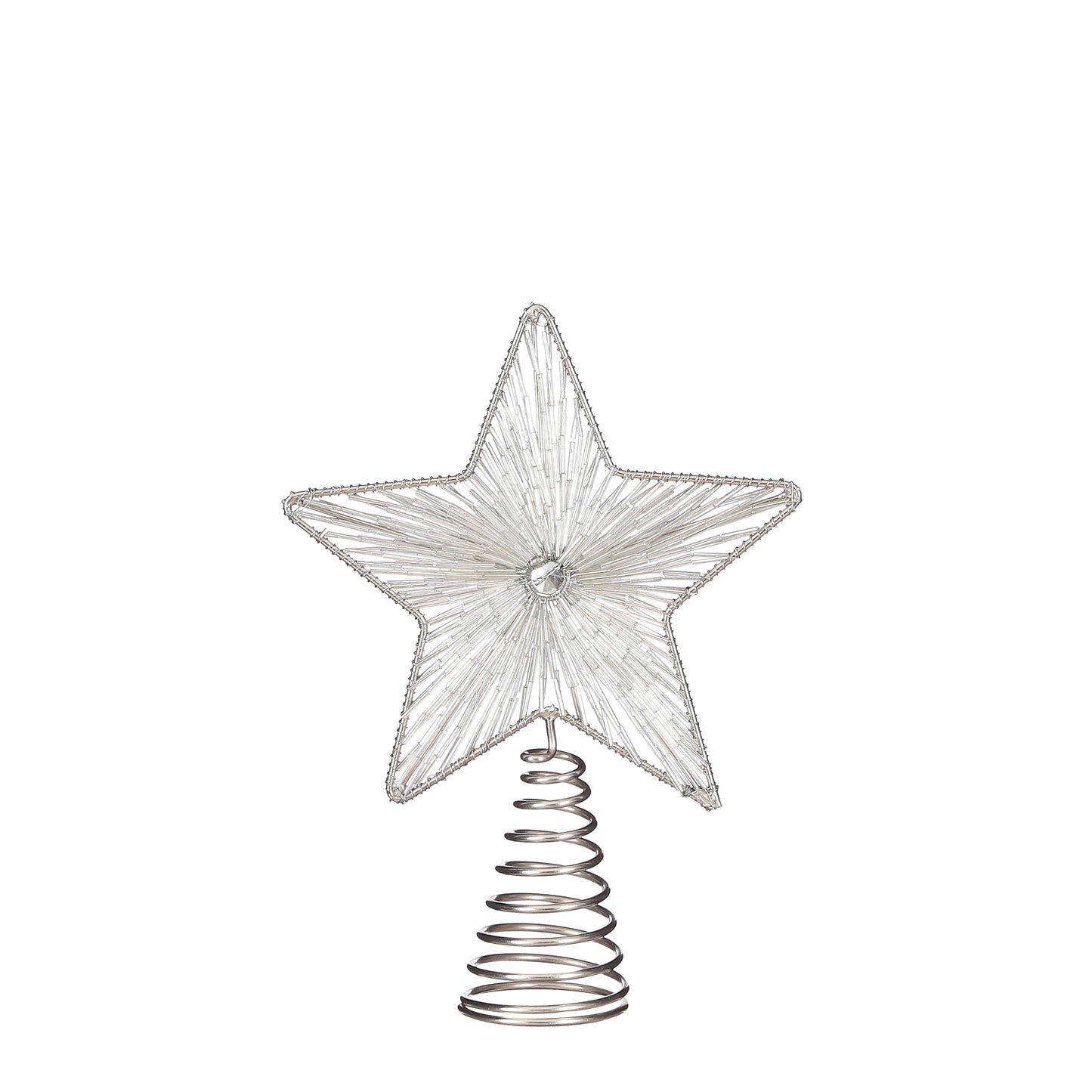 Juletrestjerne i sølv 18x5,5x24 cm