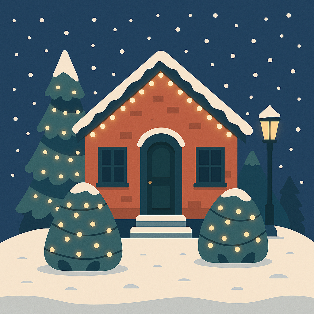 Slik skaper du en helhetlig julebelysning ute – fra dør til hage