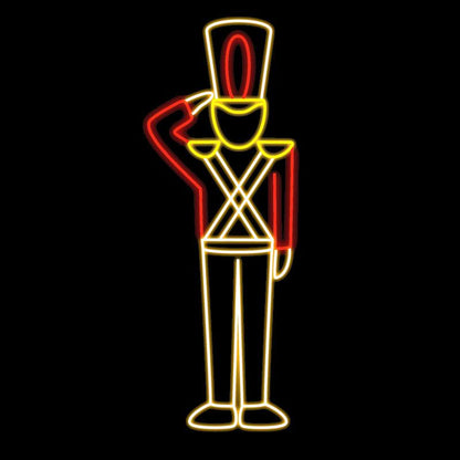 Tinnsoldat 40x115 LED figur julebelysning ute