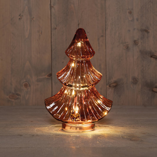Burgund julelykt formet som elegant juletre