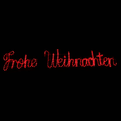 Frohe Weihnachten - LED skilt - God Jul på tysk