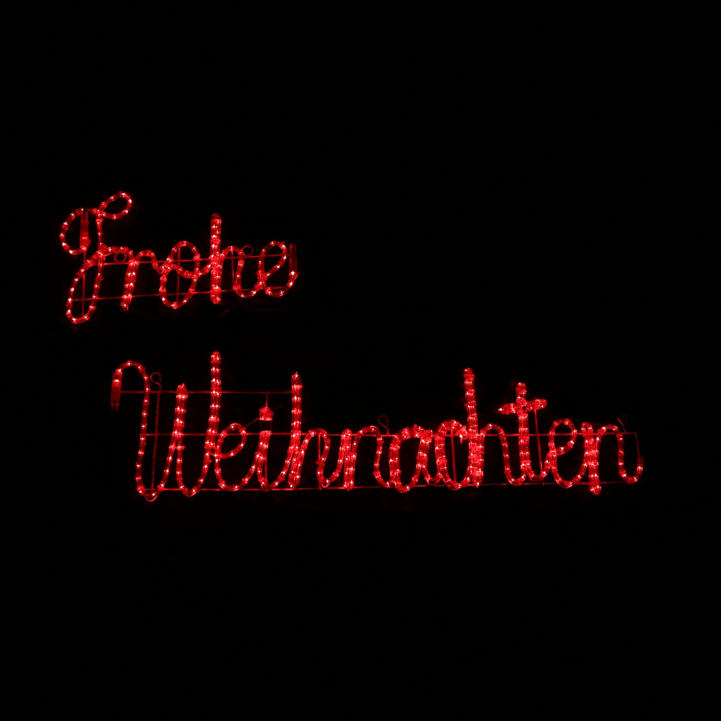 Frohe Weihnachten - LED figur - outdoor light - utendørs julebelysning