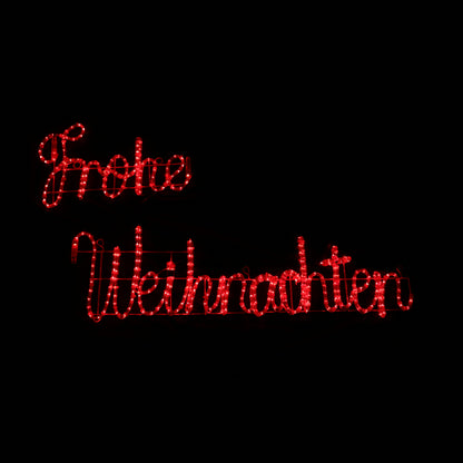 Frohe Weihnachten - LED figur - outdoor light - utendørs julebelysning