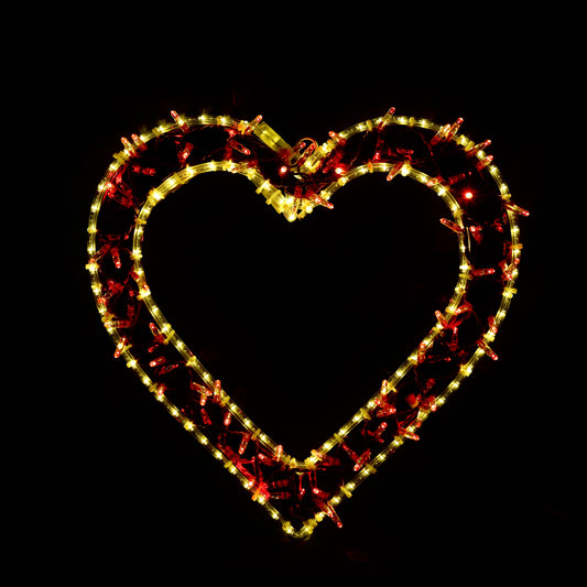 LED hjerte figur julelys LED ute