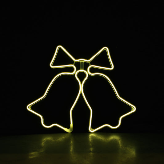 Bjelle- Neon varmhvit - 62x51cm