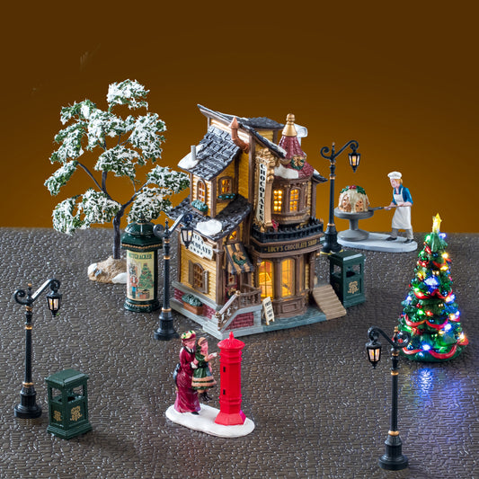 Sjokoladefabrikk juleby lemax