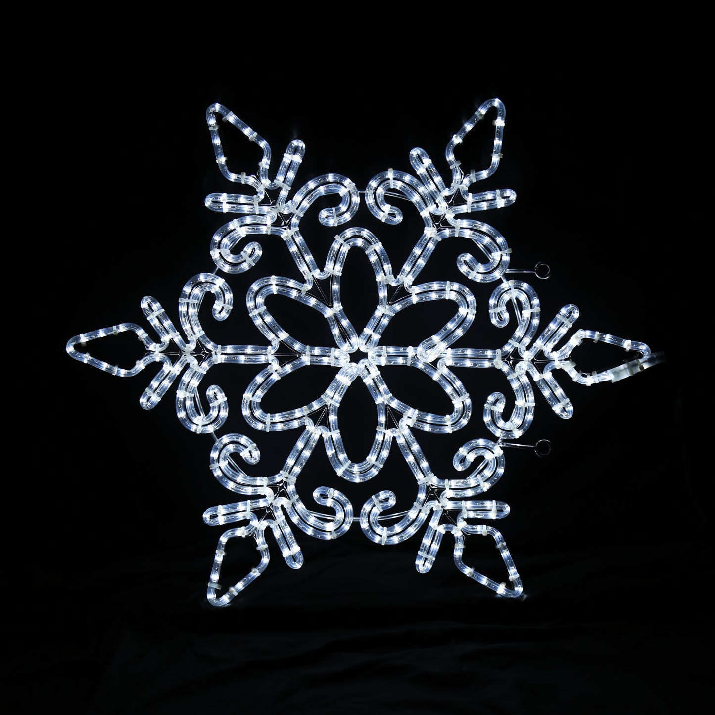 Kaldhvit LED figur snøfnugg