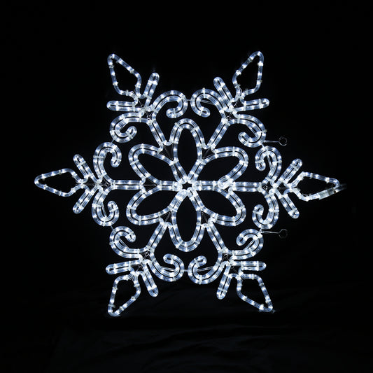 Kaldhvit LED figur snøfnugg