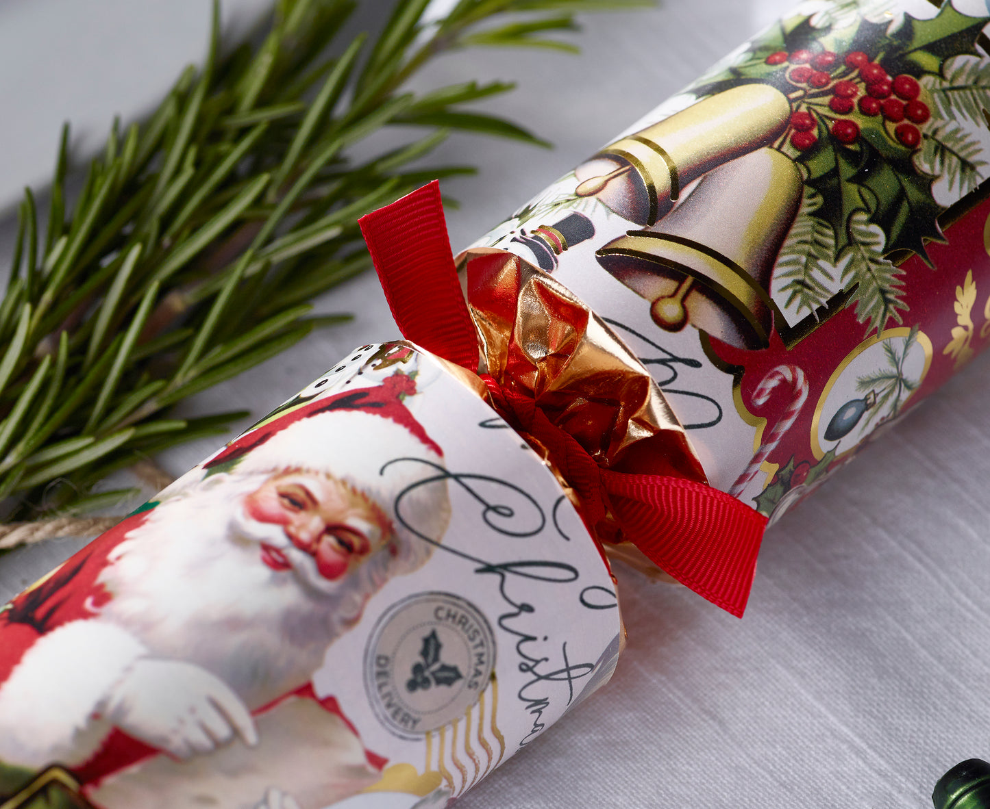 Time for Cheer smellbonbon 30 cm med Piccadilly-gavesett til julebordet. Store smellbonbon
