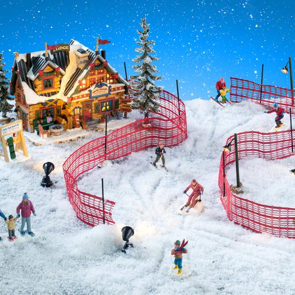 APRES-SKI LODGE SET, INCL. ADAPTOR 74254, 550 mA (WHITE)
