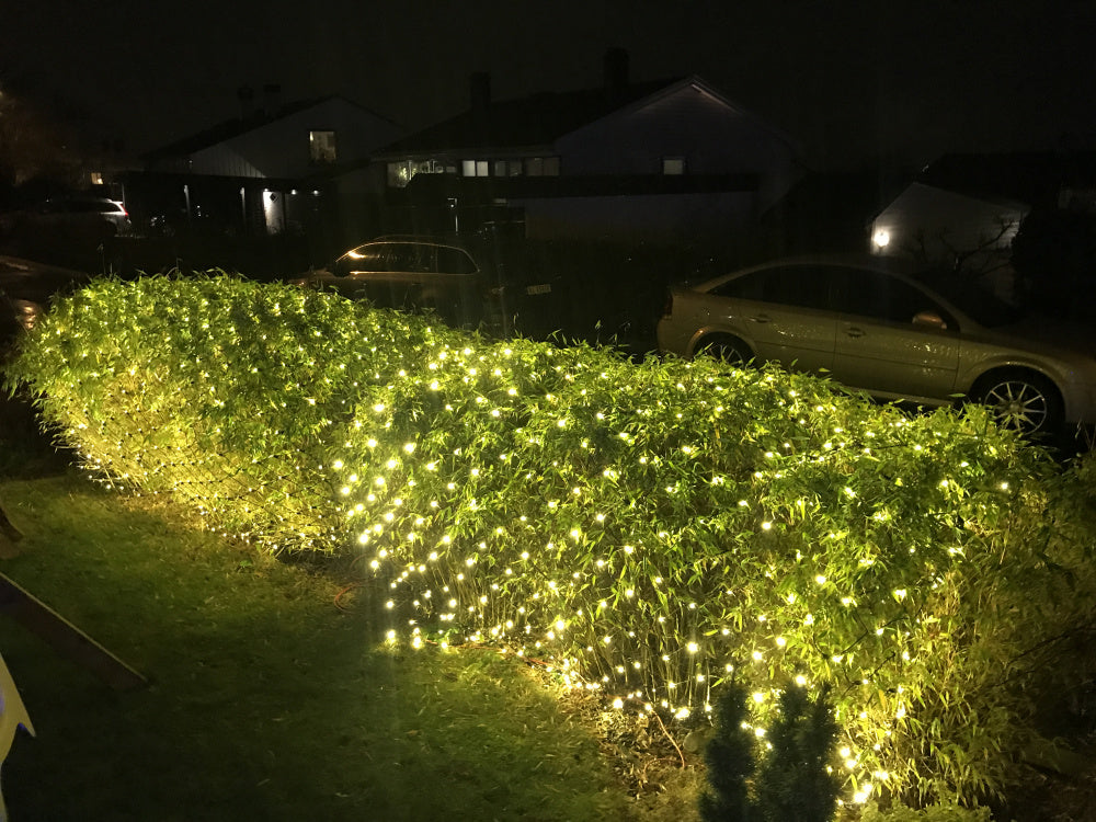 4X4M Lysnett IP44 m/gummikabel og 1152 LED-pærer